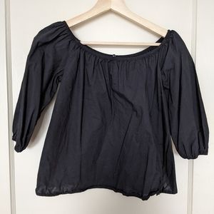 Black off the shoulder top, small, Forever 21